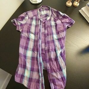 Purple Plaid Shirt