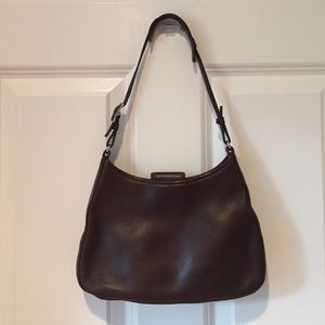 Vintage Coach Small Leather Hobo