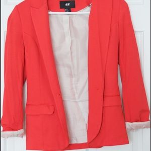 Red-orange blazer