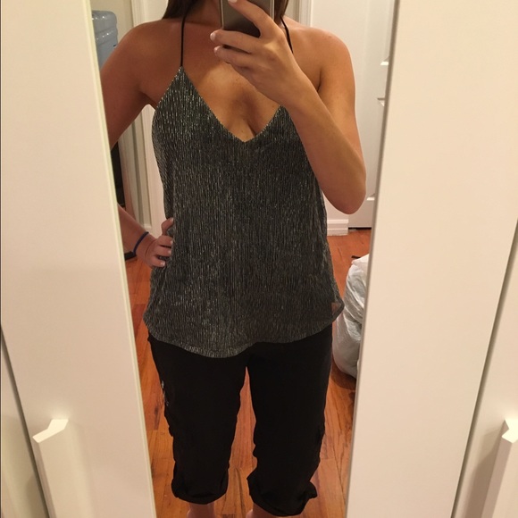 Silver and black tank.  Worn once! - Picture 2 of 4