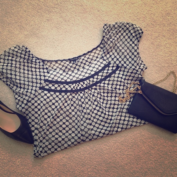 Black & White Polka Dot Blouse