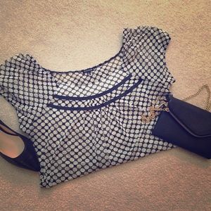 Black & White Polka Dot Blouse