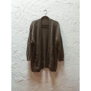Vintage Oversize Olive Cardigan