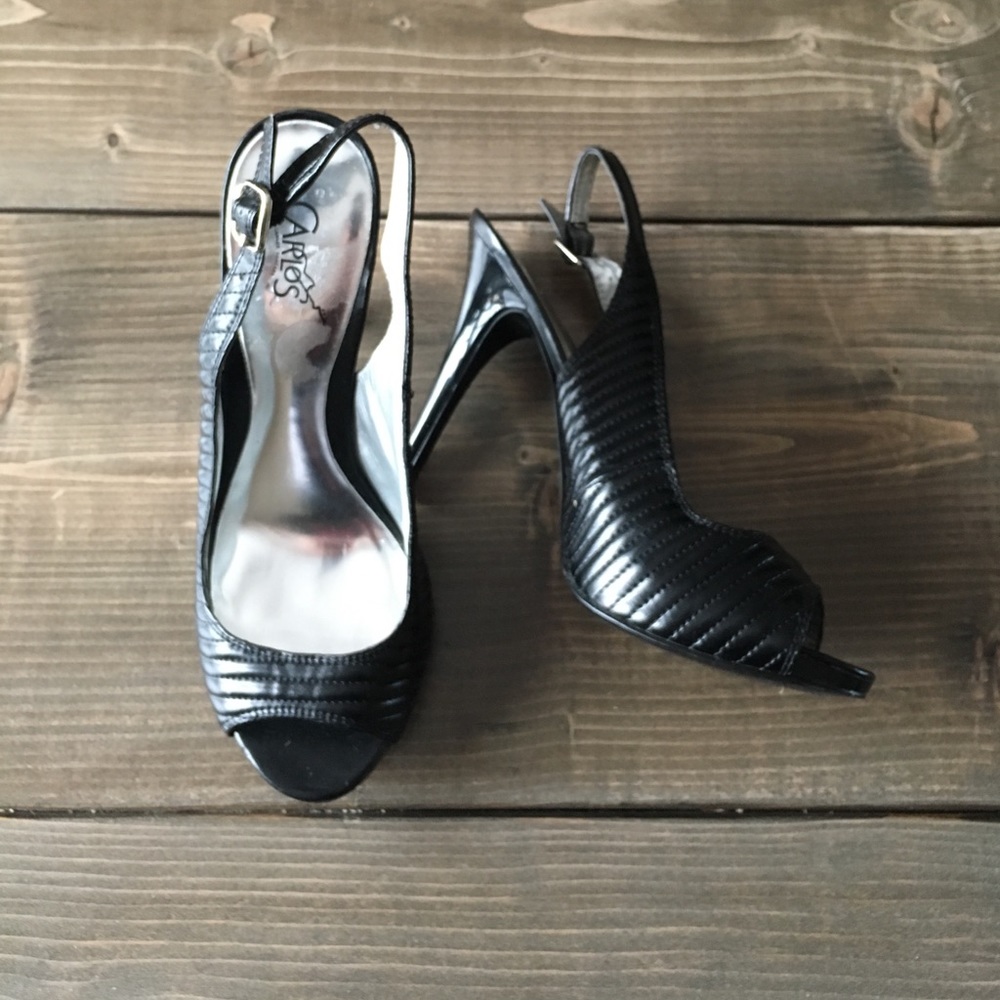 Carlos Santana size 7 black heels