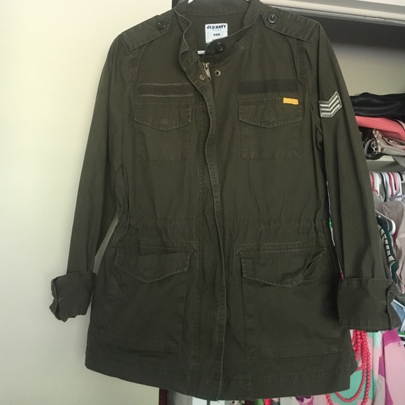 Medium olive old navy  cargo jacket