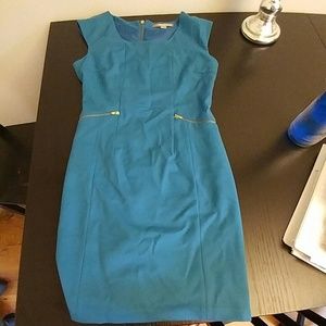 Teal Dress with Pockets