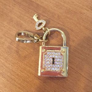 Juicy couture lock and key charm & Palm tree charm