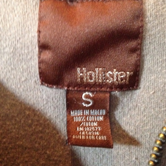 Hollister Zip Up Sweater, Size Small - Picture 3 of 4