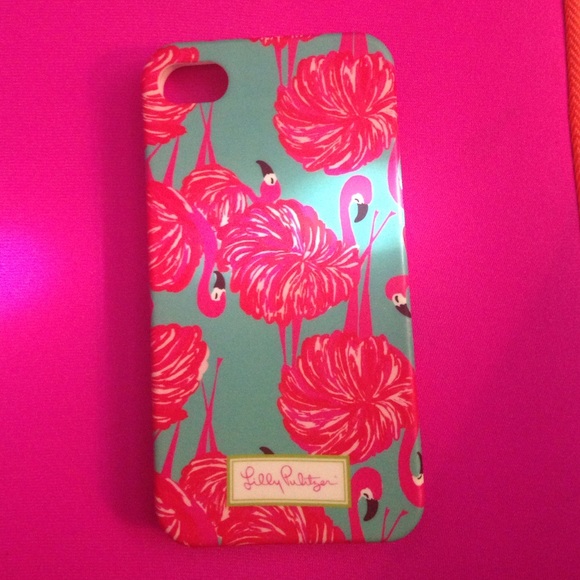 Lily Pulitzer 4s flamingo phone case