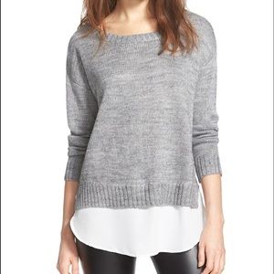 Astr Boatneck Layered Sweater