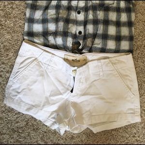 Hollister white shorts.