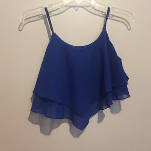 Blue Crop Top