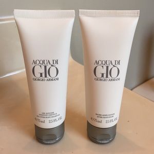Acqua di gio body wash and after shave