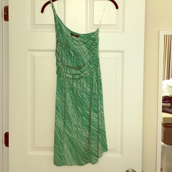 One Shoulder Printed Dress