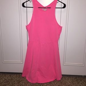 Neon pink dress