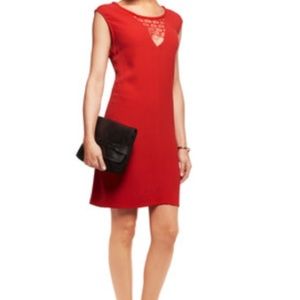 Sandro Red Rustico Lace Dress, Size 3