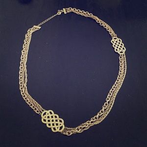 Lia Sophia Long Gold Necklace