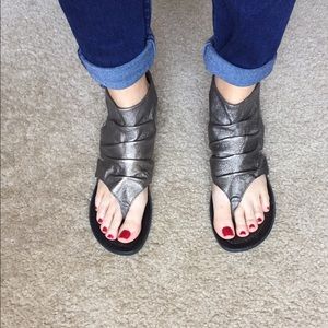 Metallic Gladiator Sandals