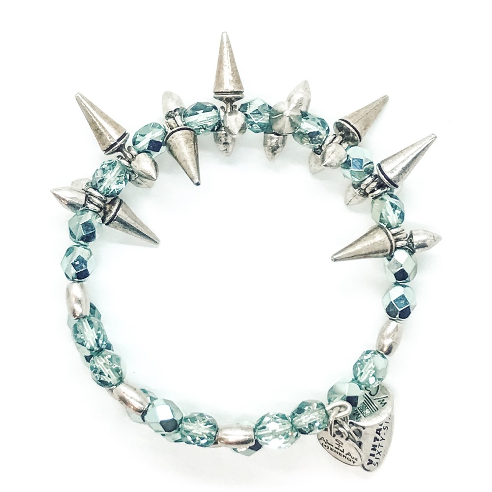 Alex and Ani Rock candy spike Wrap turquoise