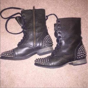 Steve Madden Black combat boots