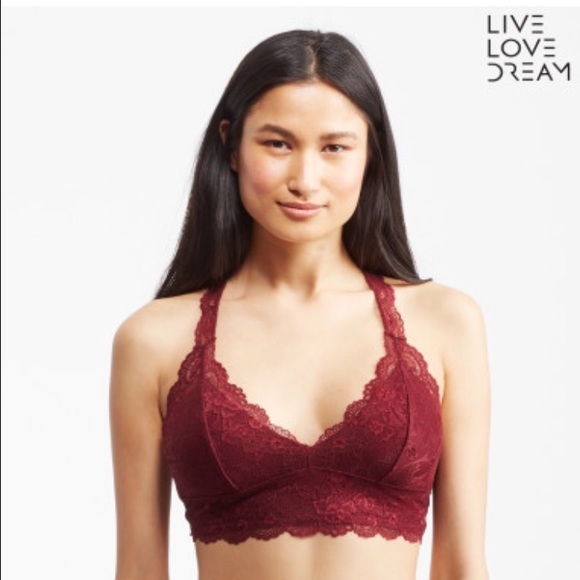 BLACK racer back bralette NWOT