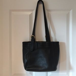 Vintage Coach Black Calfskin Tote