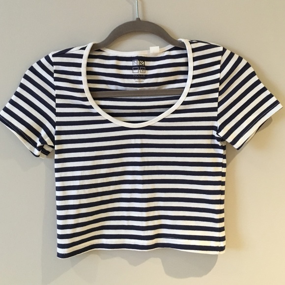 Striped Crop Tee