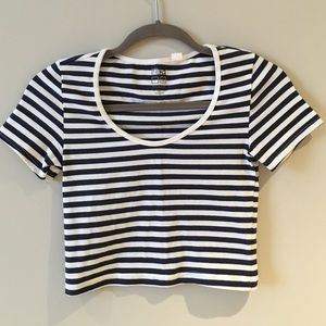Striped Crop Tee