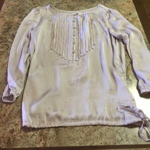 Gap ruffles and buttons dressy blouse-pearl pink!