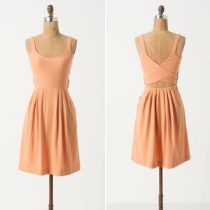 Anthropologie Postmark peach Crossback Dress