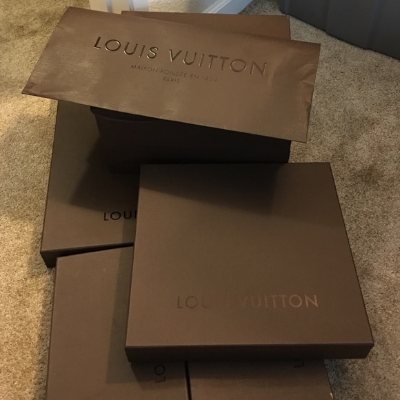 Louis Vuitton boxes and bag