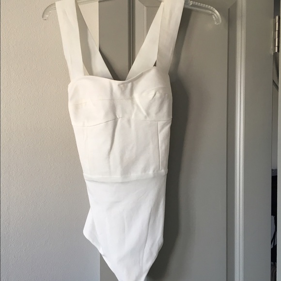 White Fox Boutique Bodysuit in White