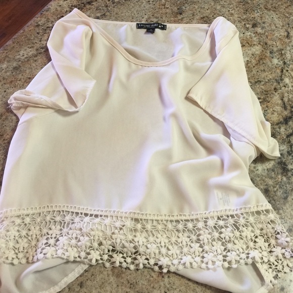 Sheer top with laced bottom!