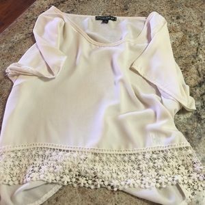 Sheer top with laced bottom!