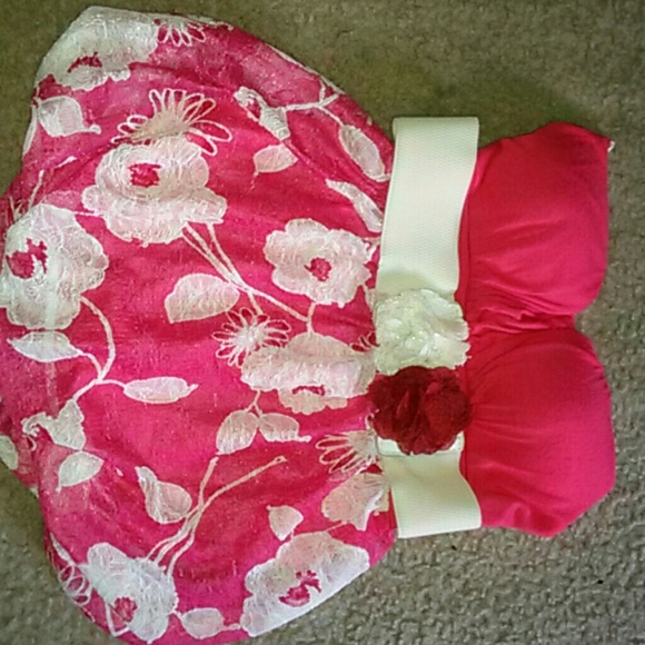 Pink & white blouse