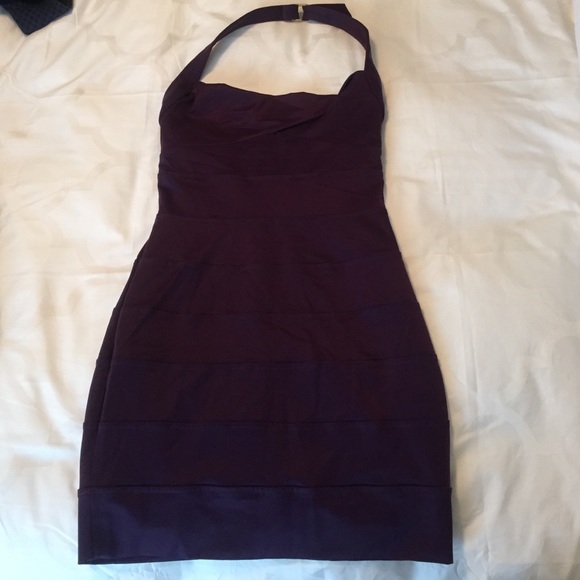 Bebe Deep purple dress