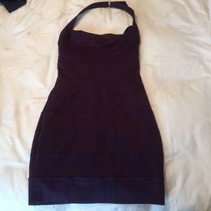 Bebe Deep purple dress