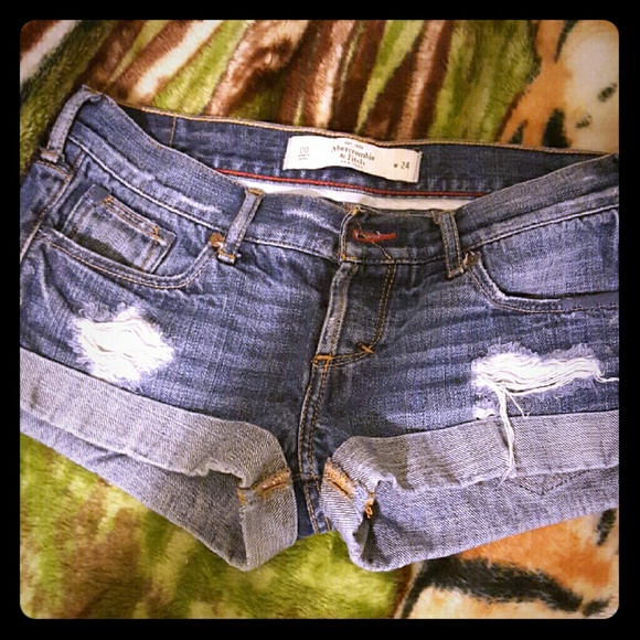 Blue jean shorts