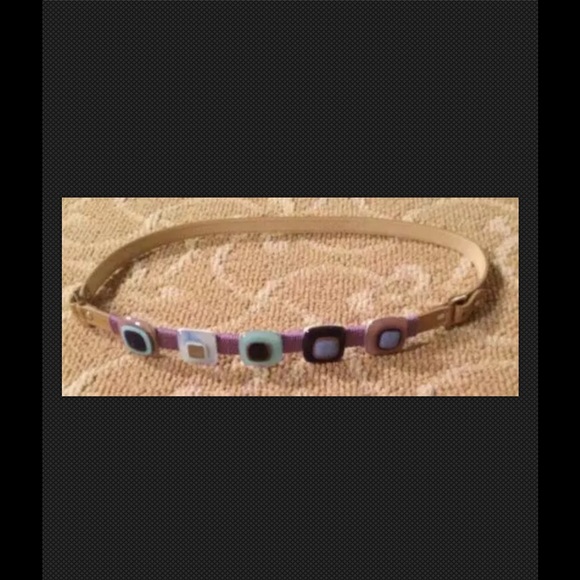 Alberta Ferretti Accessories - Ferretti Glass, Cording &Leather Belt Runway  30"