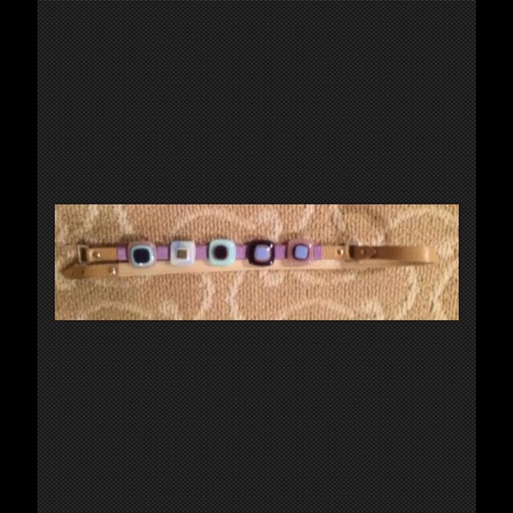 Ferretti Glass, Cording &Leather Belt Runway  30\