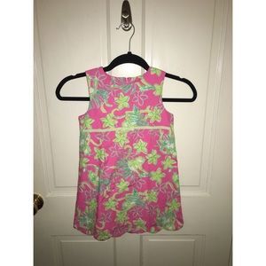 Lilly Pulitzer girls size 5 dress hulaskirt monkey