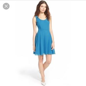 Fit and flare blue dress, Soprano brand 🔹