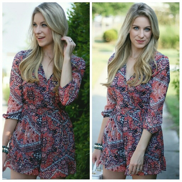Band of Gypsies Print Romper - Picture 2 of 3