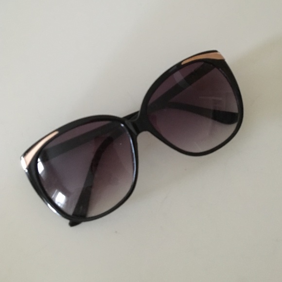 Black and gold sunglasses