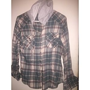 Hooded flannel