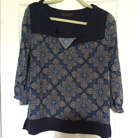The Limited 3/4 Sleeve Print Top