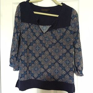 The Limited 3/4 Sleeve Print Top