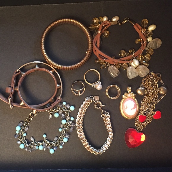 Gold jewelry bundle