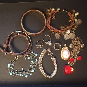 Gold jewelry bundle