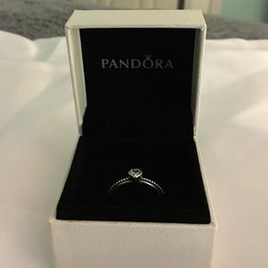 PANDORA - One Love Stackable Ring, Clear CZ